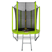 Батут Arland 6FT с внутренней страховочной сеткой и лестницей (Light green)